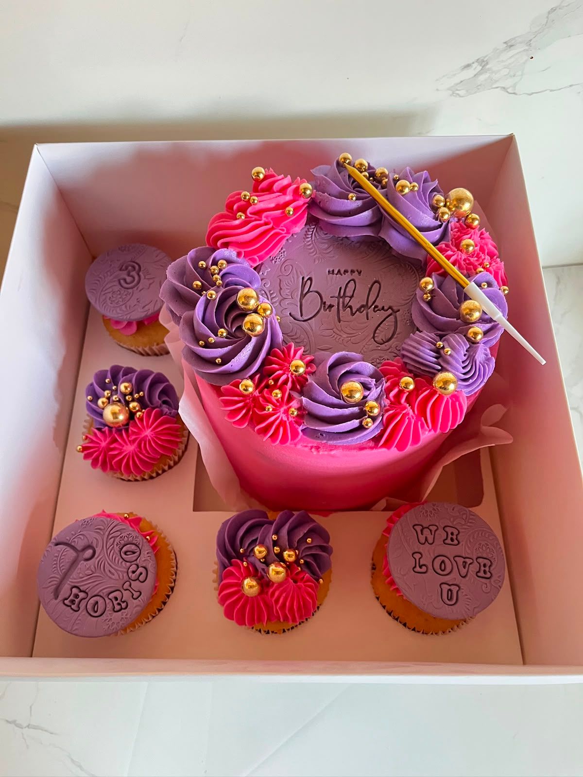Purple Pink Bento by Baked by Buhlebenkosi