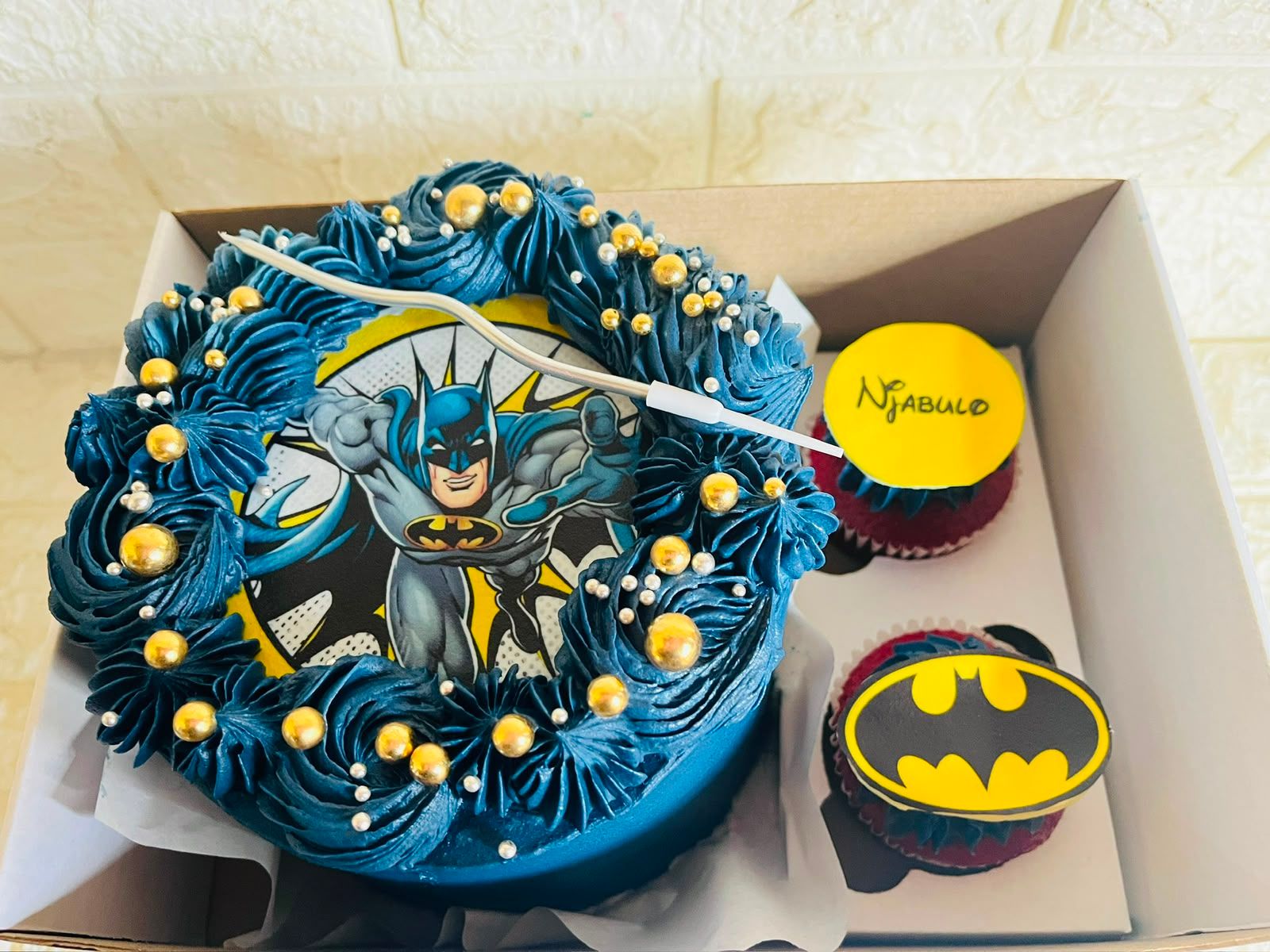 Batman Navy Bento by Baked by Buhlebenkosi