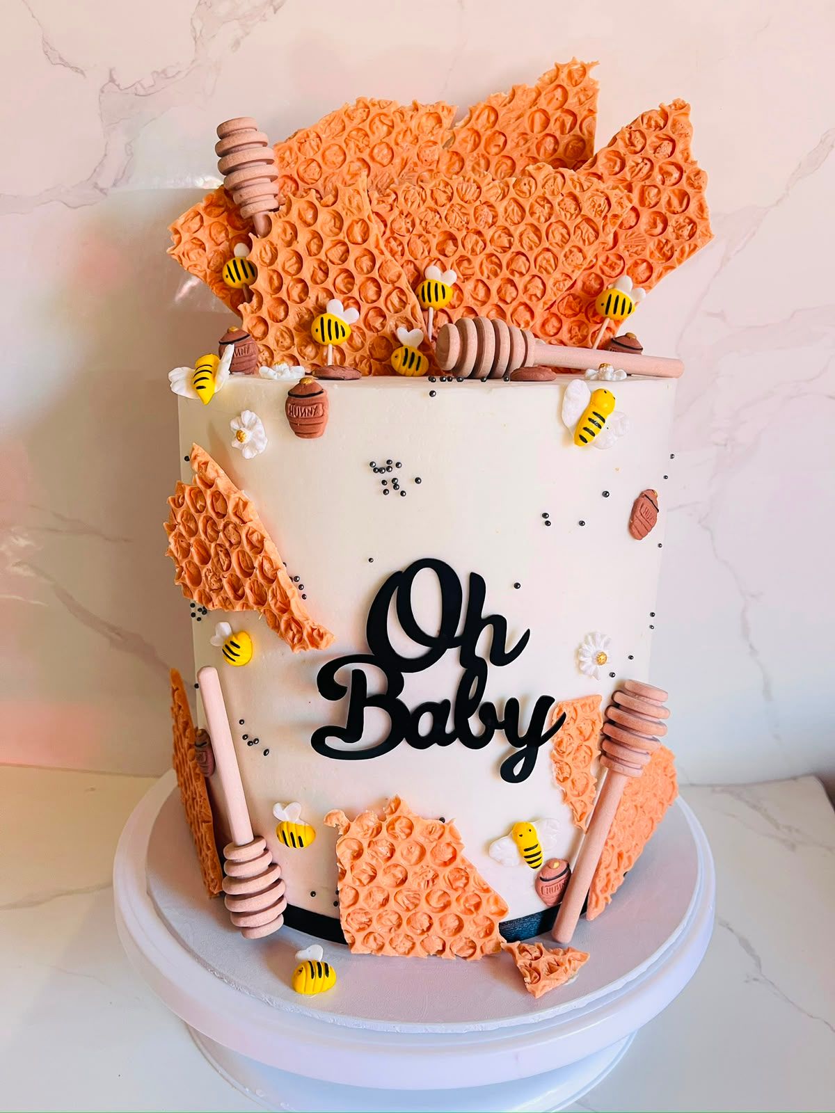Honeycomb & Bees Cake by Baked by Buhlebenkosi