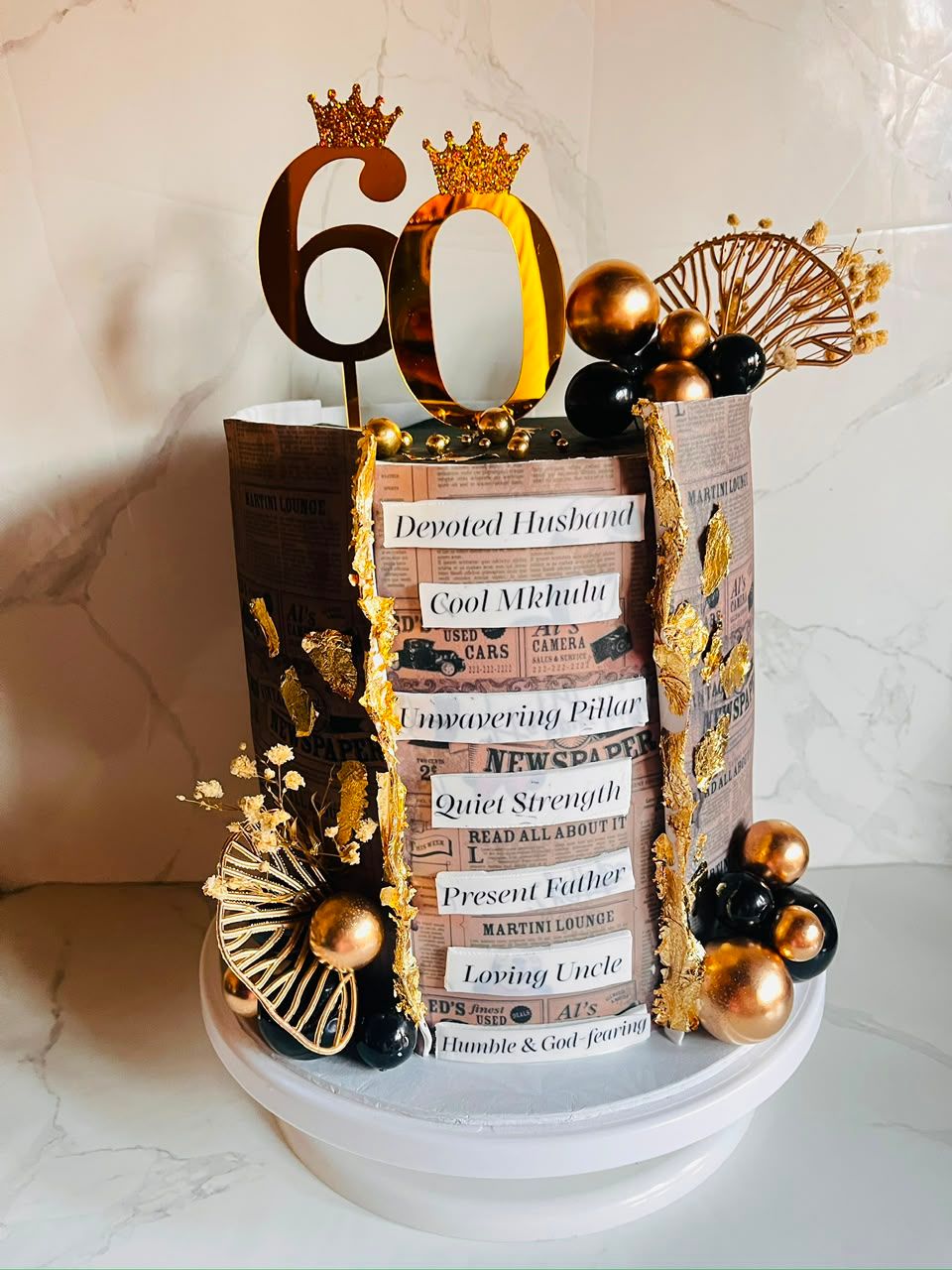 Newspaper Fault Line 60th by Baked by Buhlebenkosi