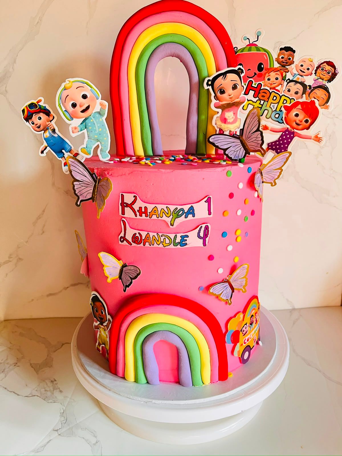 Cocomelon Rainbow Cake by Baked by Buhlebenkosi