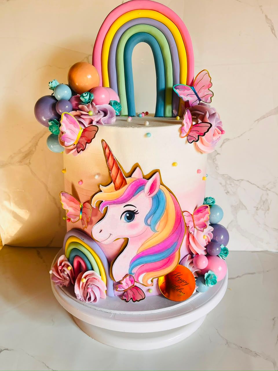 Unicorn Rainbow Cake by Baked by Buhlebenkosi