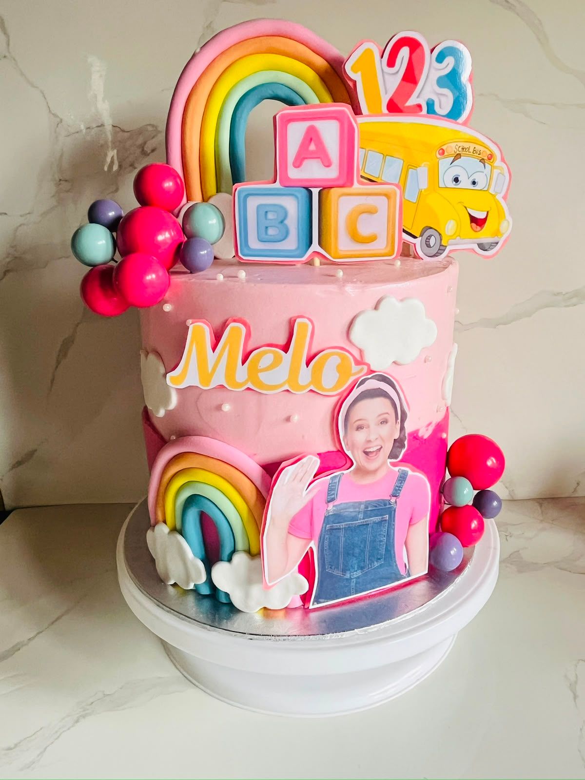 Ms Rachel ABC Cake by Baked by Buhlebenkosi