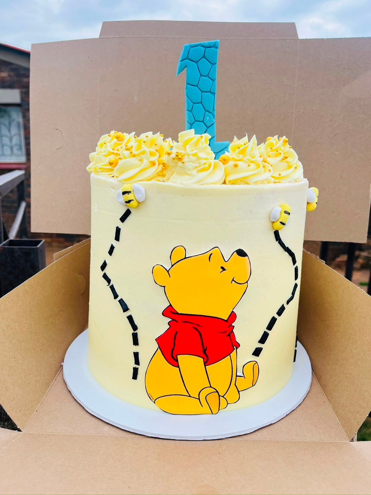 Winnie The Pooh Cake by Baked by Buhlebenkosi