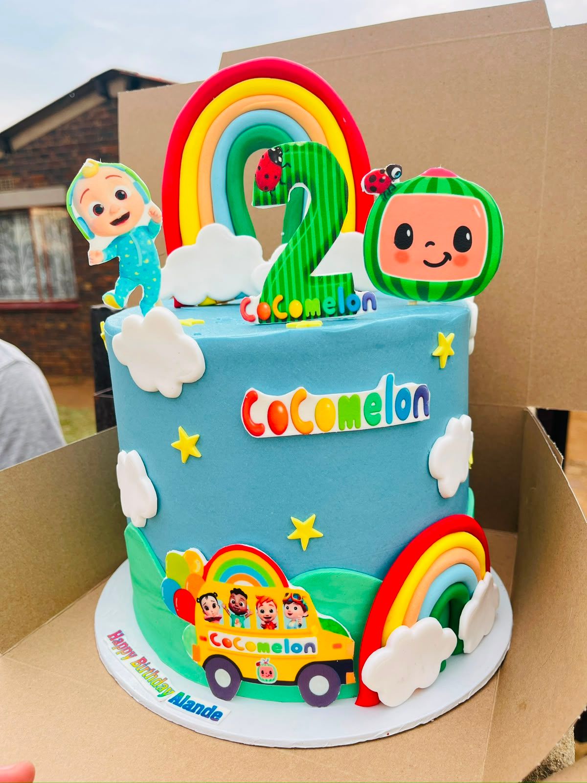 Cocomelon Number Cake by Baked by Buhlebenkosi