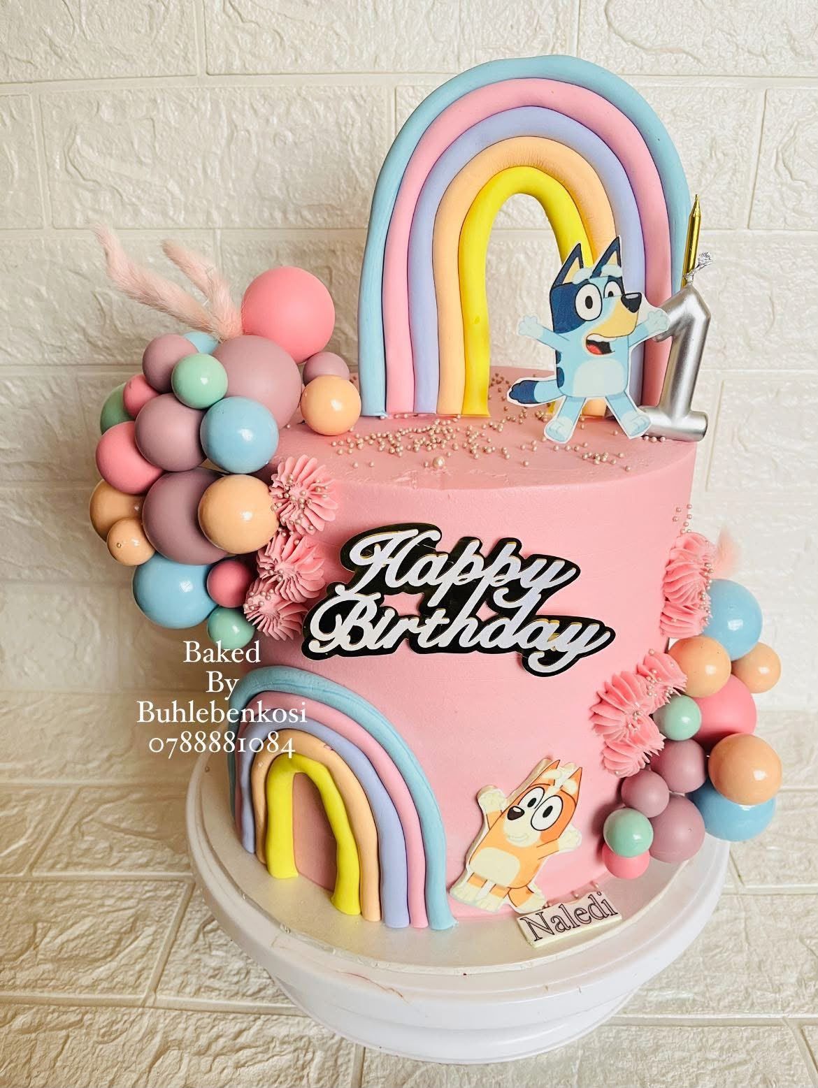 Bluey Rainbow Cake by Baked by Buhlebenkosi