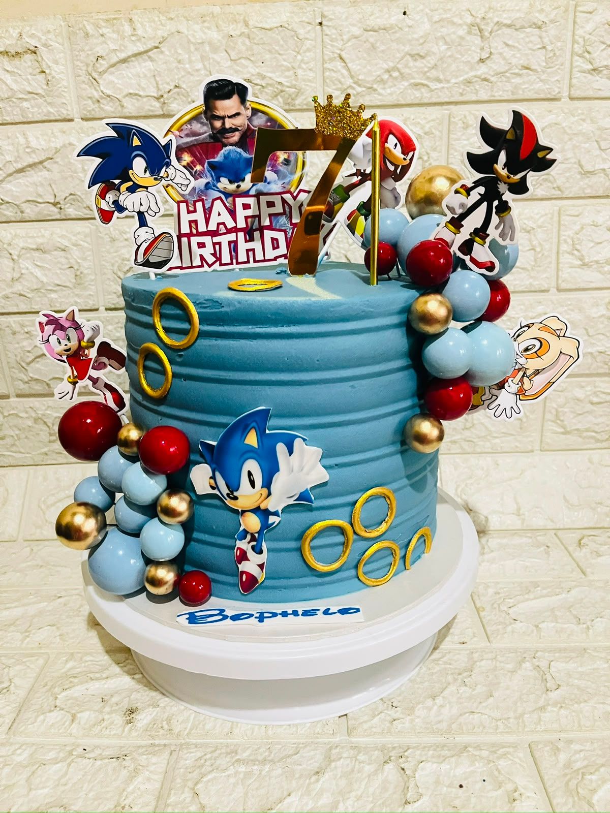 Sonic Hedgehog Cake by Baked by Buhlebenkosi