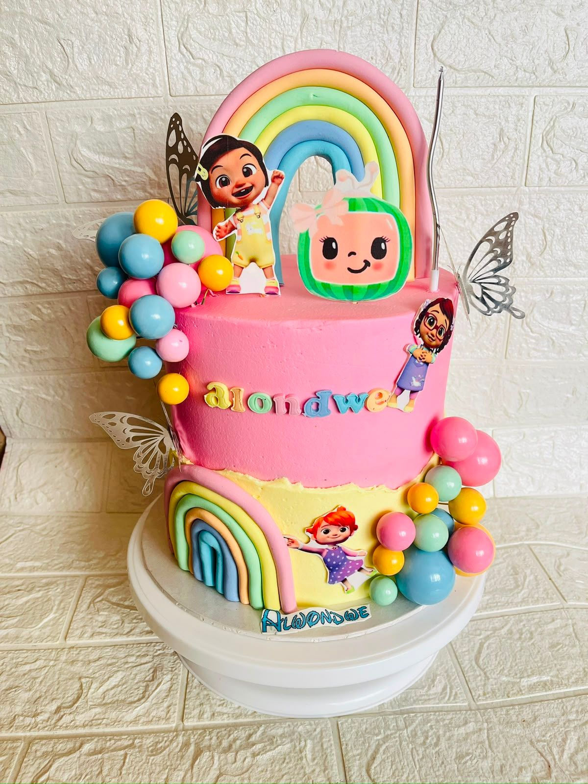 Cocomelon Pink Rainbow by Baked by Buhlebenkosi
