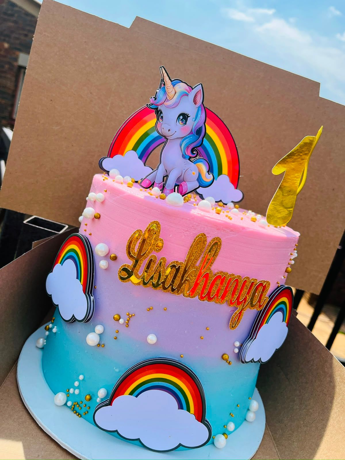 Unicorn Sky Cake by Baked by Buhlebenkosi