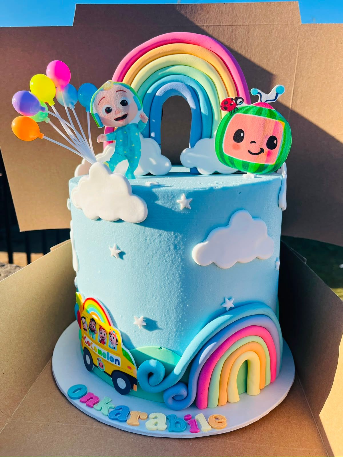 Cocomelon Cloud Sky Cake by Baked by Buhlebenkosi