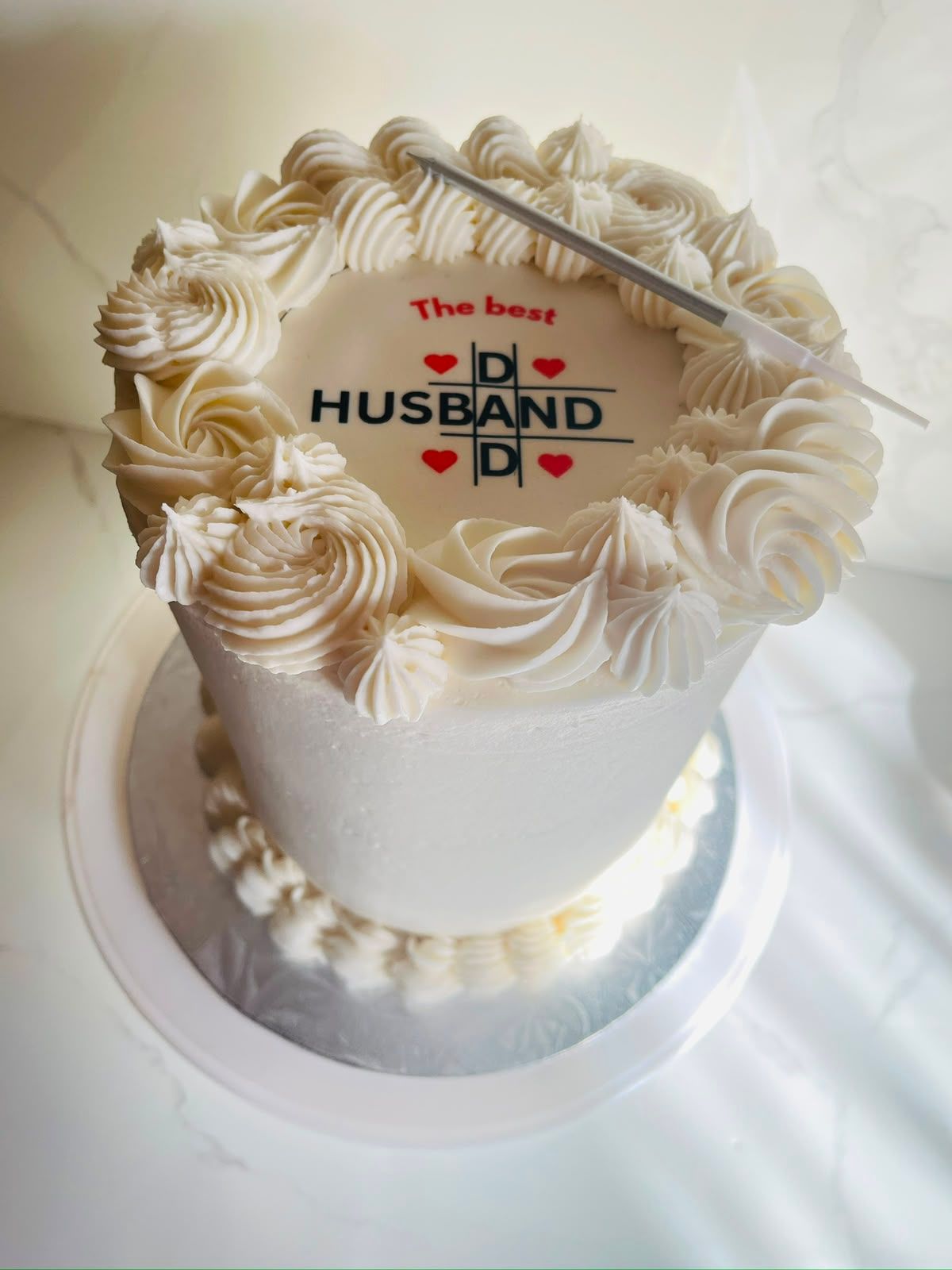 Best Dad Rosette Mini Cake by Baked by Buhlebenkosi