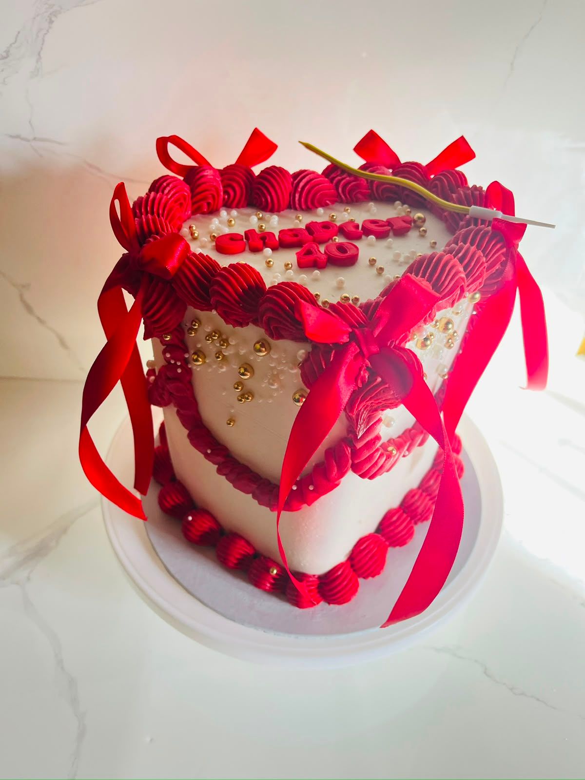 Red Chapter 40 Mini Cake by Baked by Buhlebenkosi