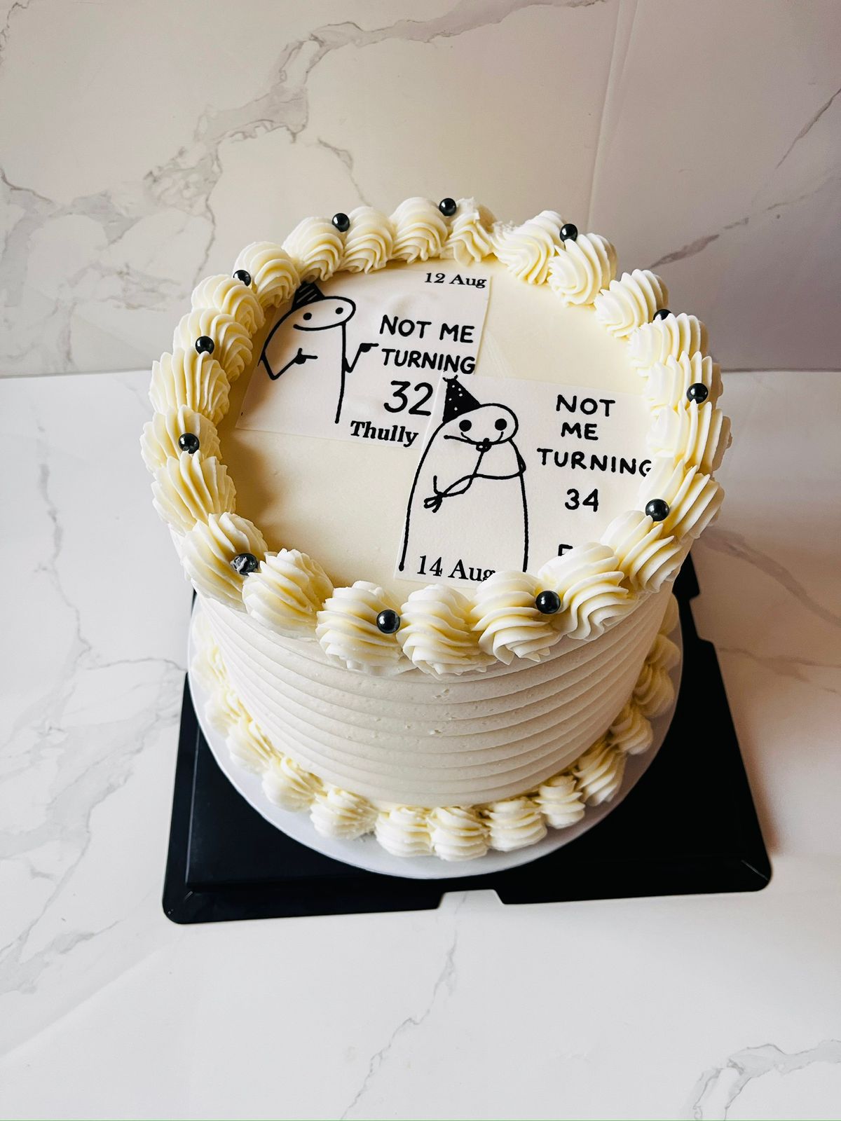 Twin Meme Birthday Cake by Baked by Buhlebenkosi