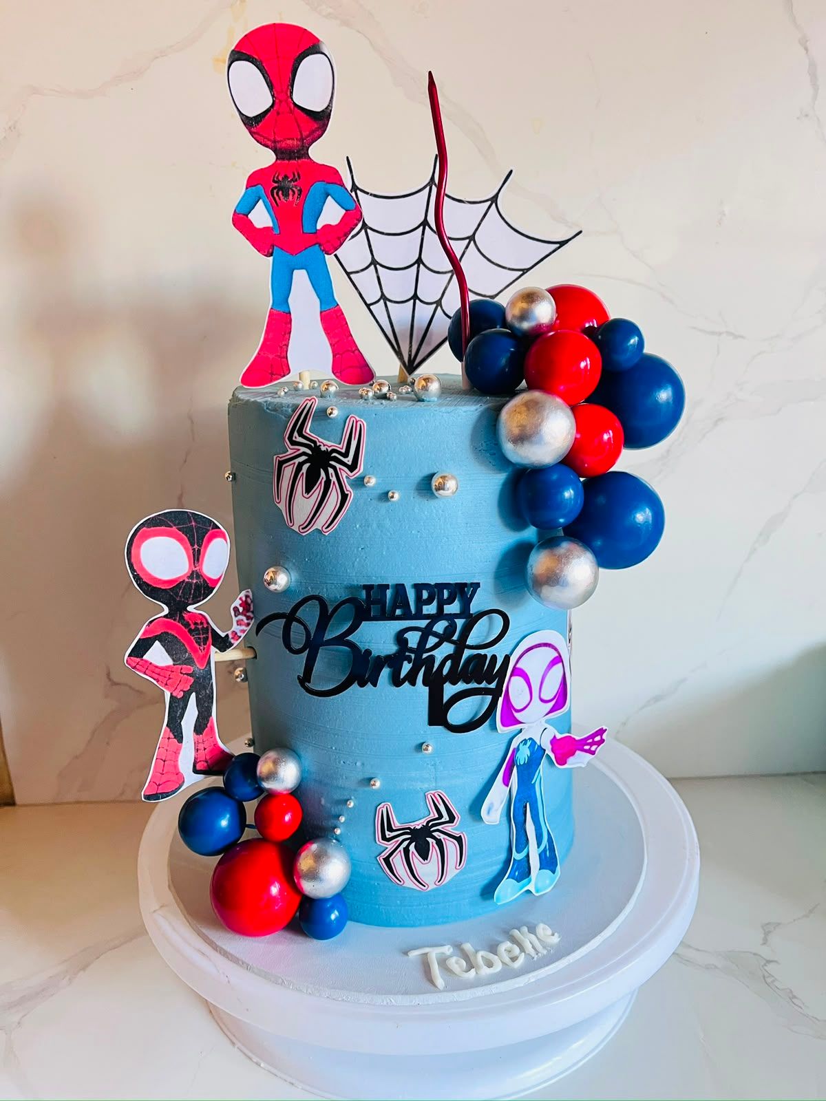 Spidey Team Mini Cake by Baked by Buhlebenkosi