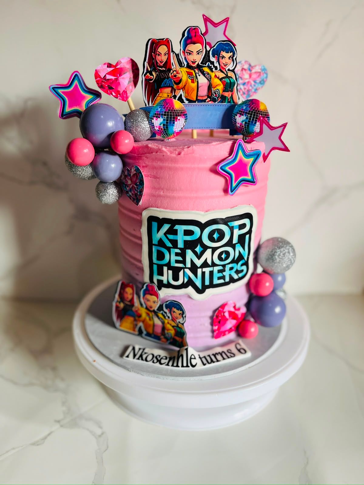 K-Pop Demon Hunters Cake by Baked by Buhlebenkosi
