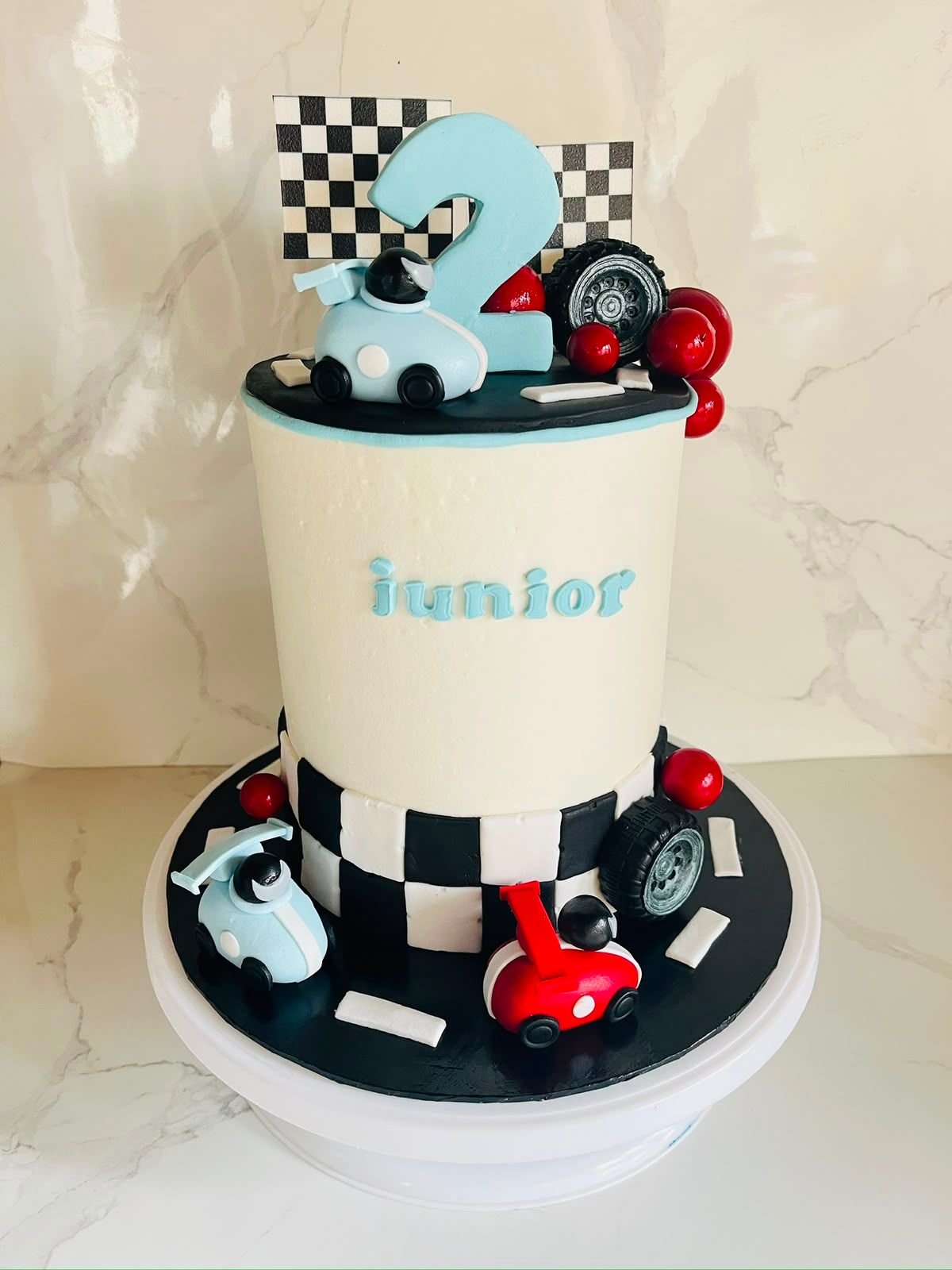 Race Car Mini Cake by Baked by Buhlebenkosi