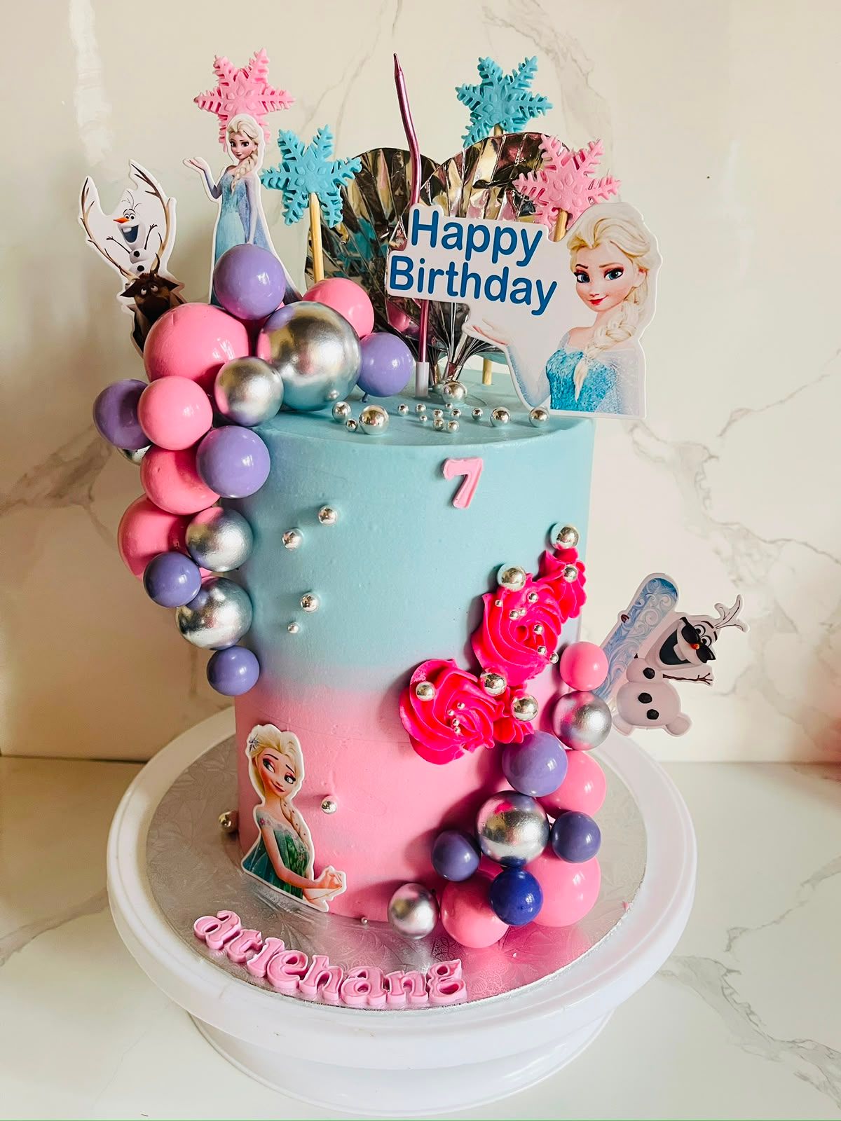 Frozen Olaf Mini Cake by Baked by Buhlebenkosi