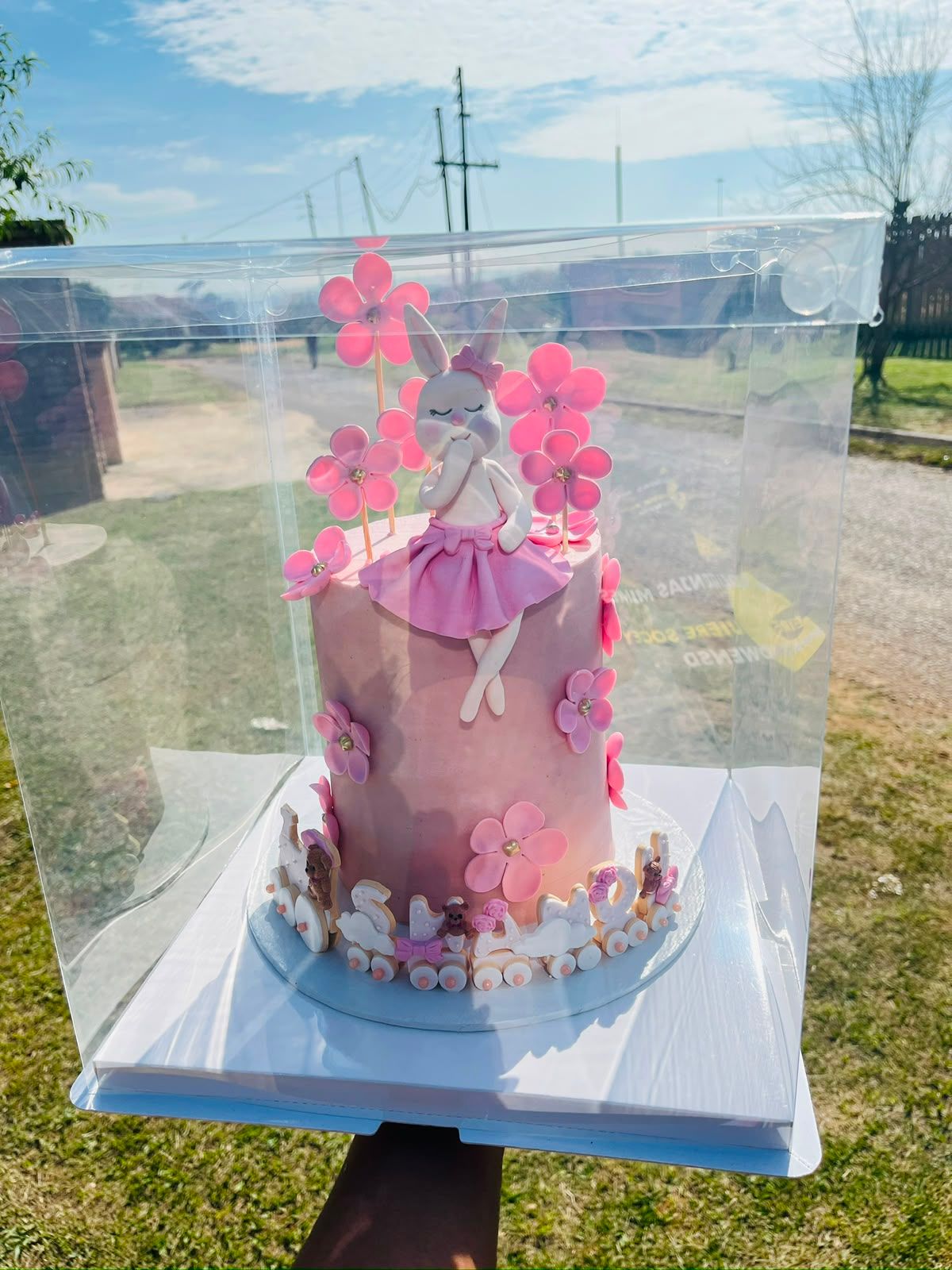 Bunny Ballerina Mini Cake by Baked by Buhlebenkosi