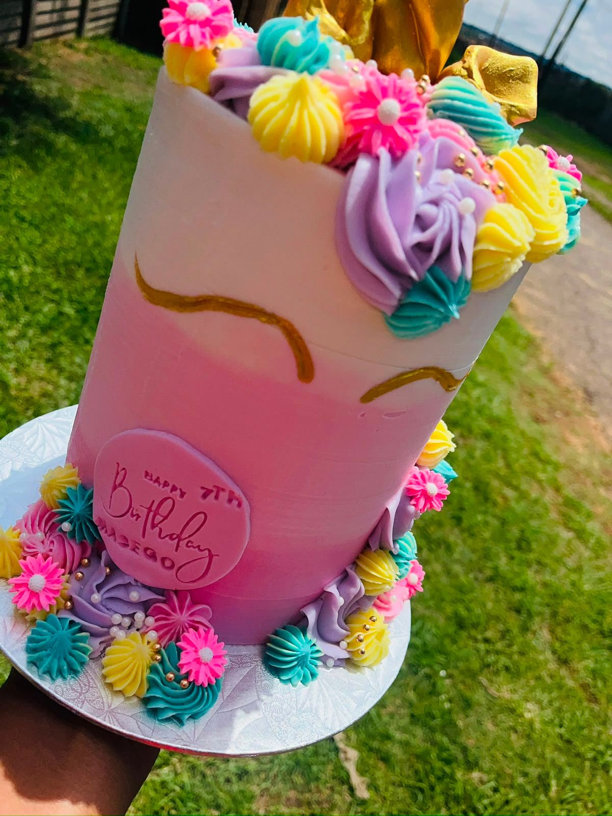 Pastel Unicorn Mini Cake by Baked by Buhlebenkosi