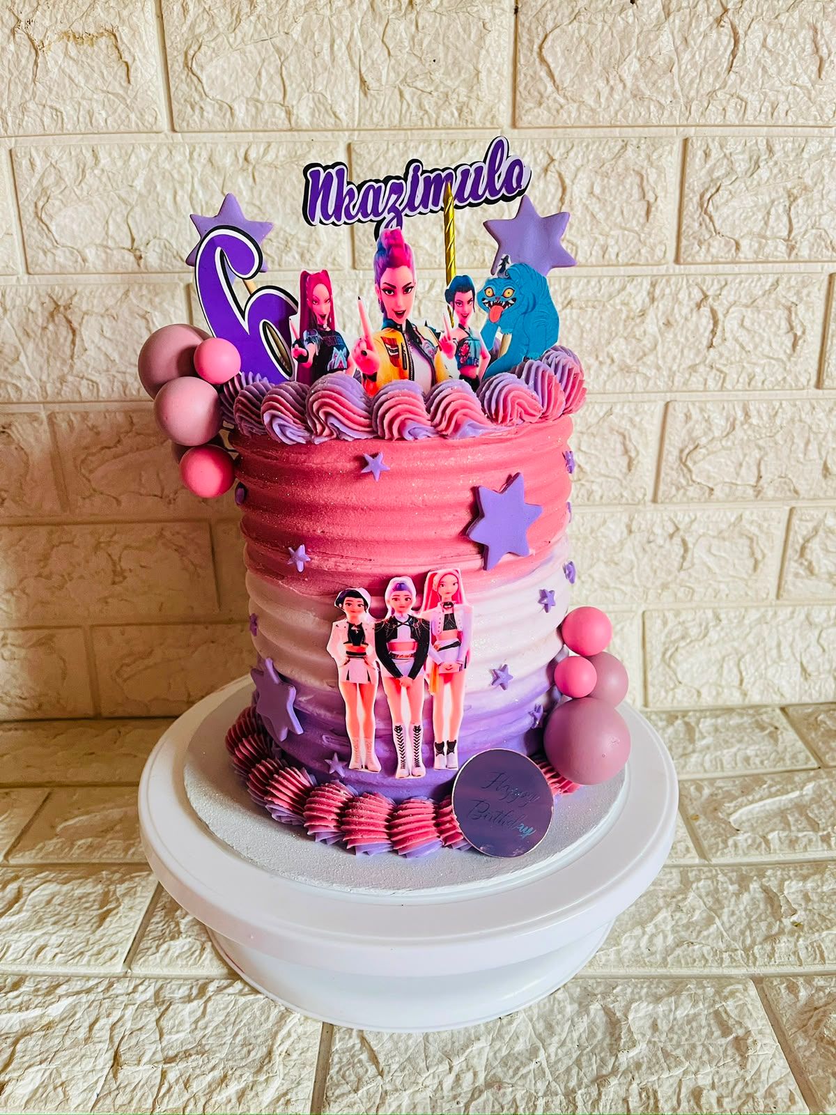 K-Pop Hunters Purple Cake by Baked by Buhlebenkosi