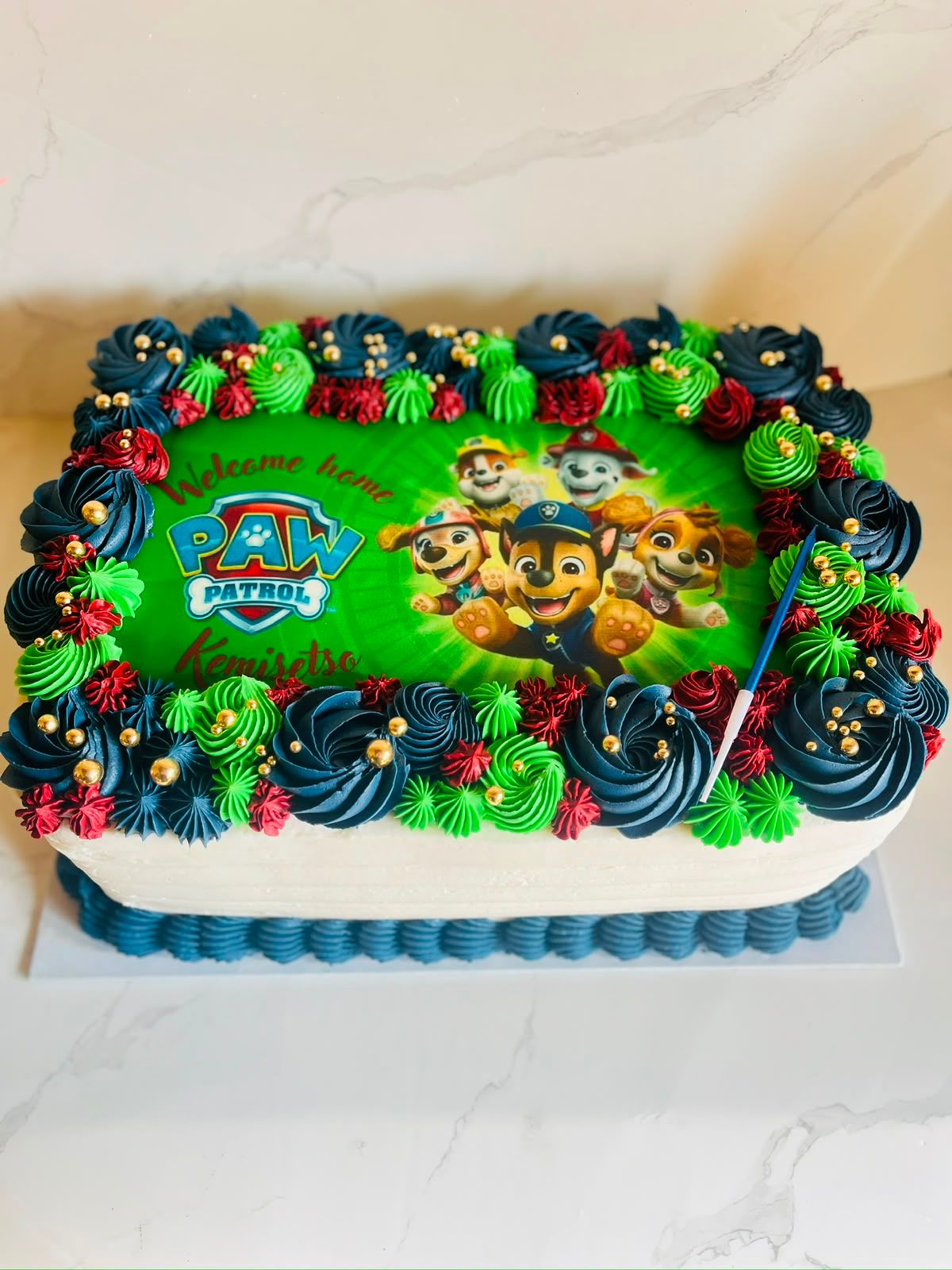 Paw Patrol Slab Cake by Baked by Buhlebenkosi