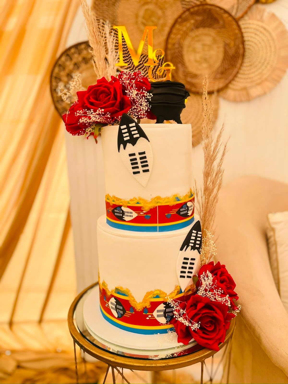 Swazi Traditional Wedding Cake by Baked by Buhlebenkosi